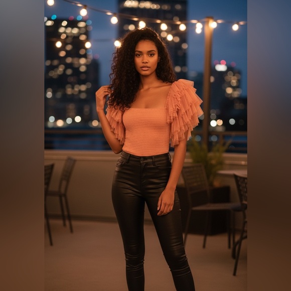 Free People Tops - Free People Kill the Lights Pink Bodysuit NWOT